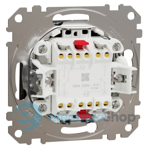 Переключатель 2-кл. Sedna Elements SDD172108U матовый титан