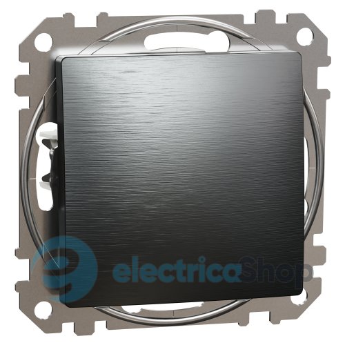 Кнопочный выключатель 1-кл. Sedna Elements SDD172111U матовый титан