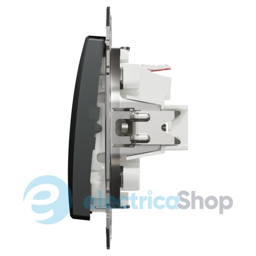 Кнопочный выключатель 1-кл. Sedna Elements SDD172111U матовый титан