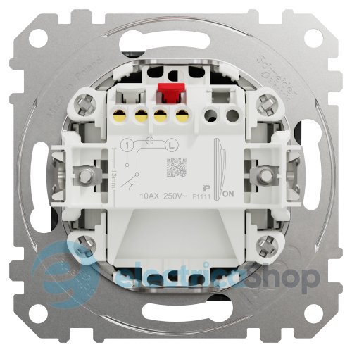 Кнопочный выключатель 1-кл. Sedna Elements SDD172111U матовый титан