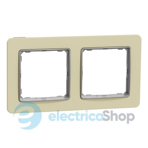 Рамка 2-поста Sedna Elements SDD392802 матовый песочный