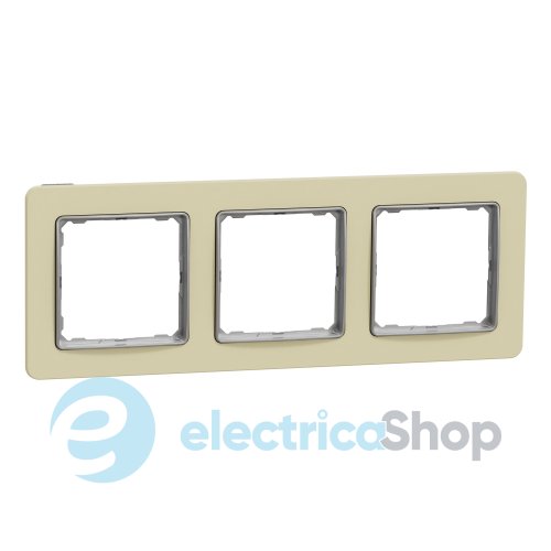 Рамка 3-поста Sedna Elements SDD392803 матовый песочный