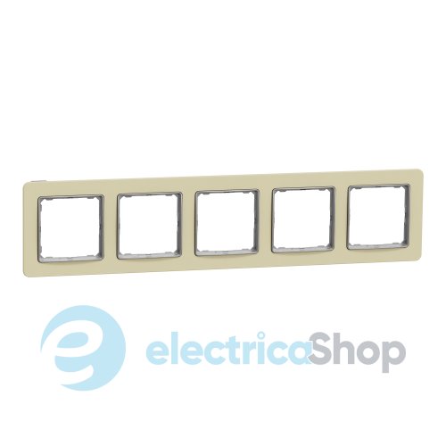 Рамка 5 постов Sedna Elements SDD392805 матовый песочный.