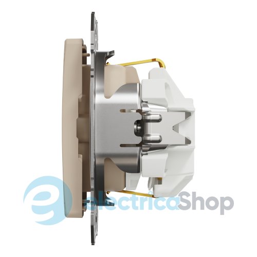 Розетка с з/к и шторками 250V/16А Sedna Elements SDD180022U береза