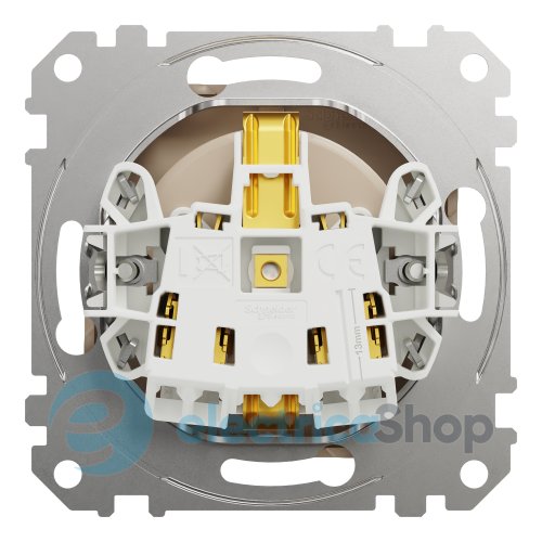 Розетка с з/к и шторками 250V/16А Sedna Elements SDD180022U береза