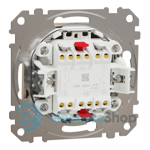 Переключатель 2-кл. Sedna Elements SDD180108U береза