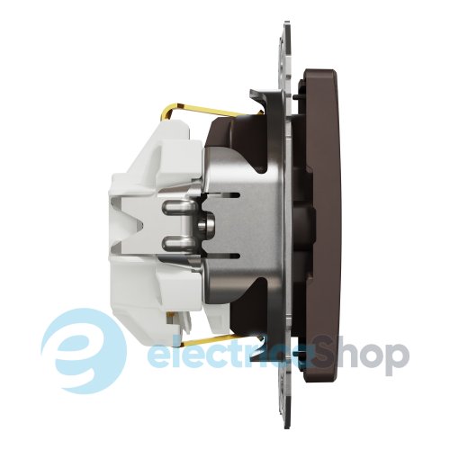 Розетка с з/к и шторками 250V/16А Sedna Elements SDD181022U венге