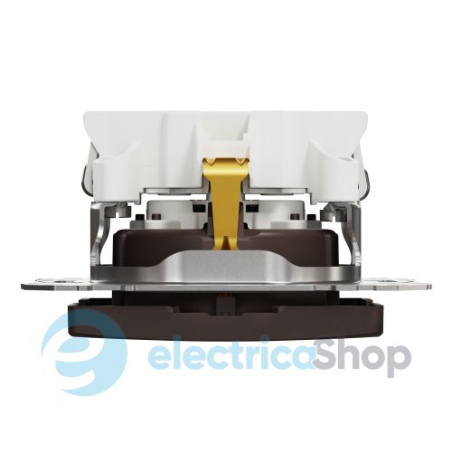 Розетка с з/к и шторками 250V/16А Sedna Elements SDD181022U венге