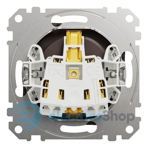 Розетка с з/к и шторками 250V/16А Sedna Elements SDD181022U венге