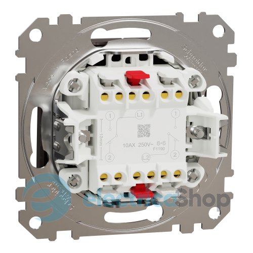 Переключатель 2-кл. Sedna Elements SDD181108U венге