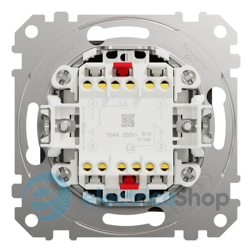 Переключатель 2-кл. Sedna Elements SDD181108U венге