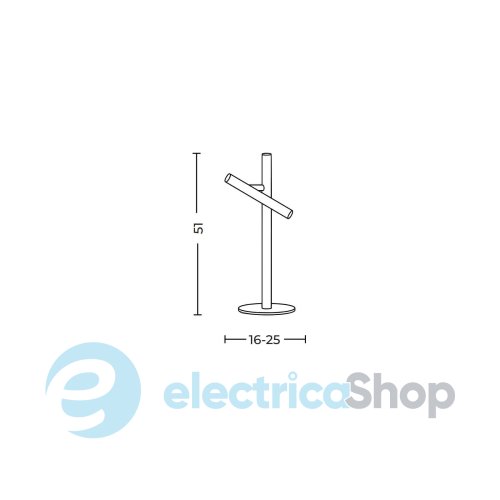 Настольная лампа AZzardo TROST TABLE BLACK AZ6801