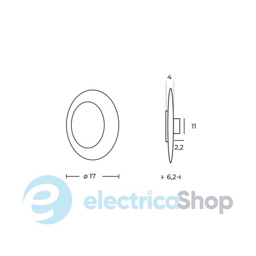 Настенный светильник AZzardo ALEXANDRIA WALL Titanium AZ7171