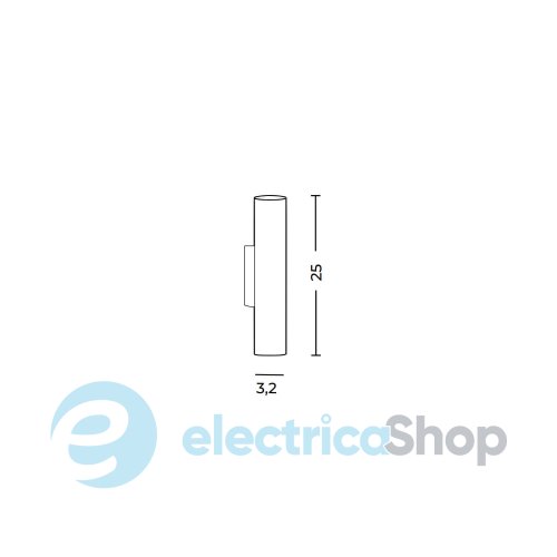 Настінний світильник AZzardo MORONI WALL TITANIUM AZ7170