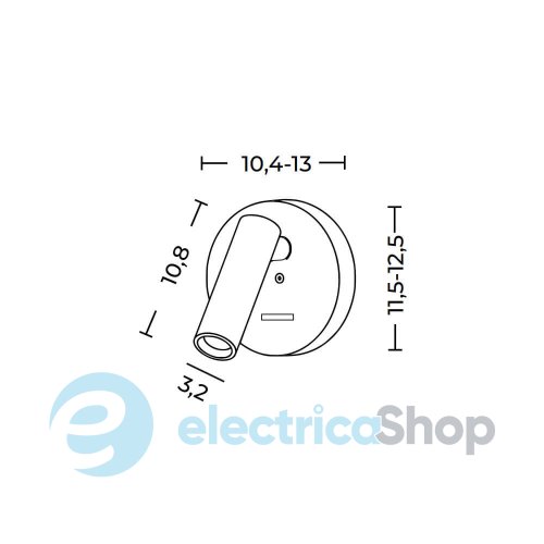Настінний світильник AZzardo ALTUN WALL COFFEE AZ6561