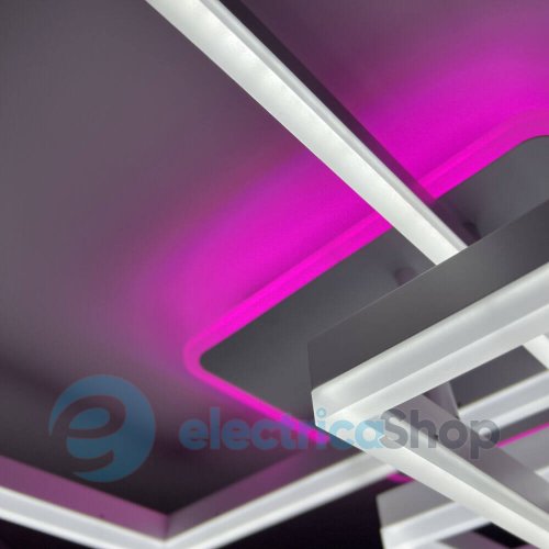 Світильник стельовий Luminaria GENNY SQUARE RGB 105W 4S WHITE з пультом ДК