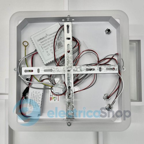 Світильник стельовий Luminaria GENNY SQUARE RGB 105W 4S WHITE з пультом ДК