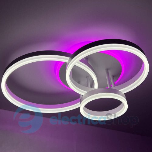 Світильник стельовий Luminaria GENNY ROUND RGB 80W 4R WHITE з пультом ДК