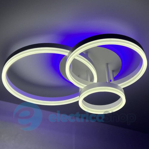 Світильник стельовий Luminaria GENNY ROUND RGB 80W 4R WHITE з пультом ДК