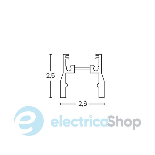 Шинопровід AZzardo TRACK IP65 1m WHITE AZ6923