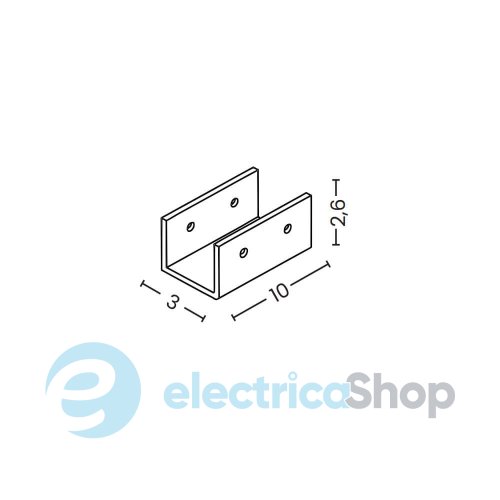 Соединитель прямой AZzardo TRACK IP65 STRAIGHT CONNECTOR BLACK AZ6936