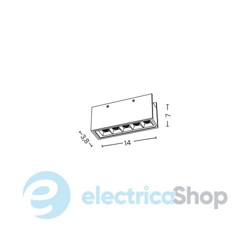 Трековий світильник AZzardo TRACK IP65 LIDO 10W 3000K BLACK AZ6948