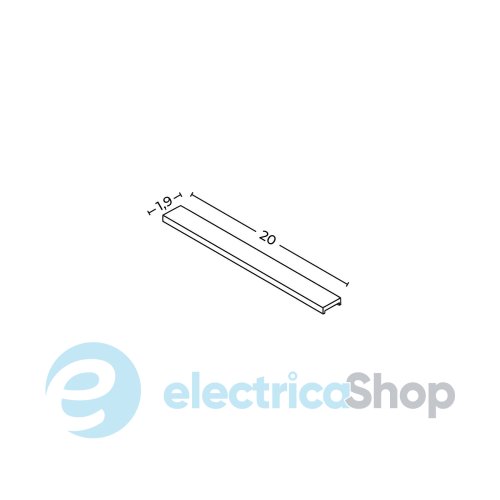 Накладка для треков AZzardo SIGMA TRACK MAGNETIC COVER 20cm TI AZ7079