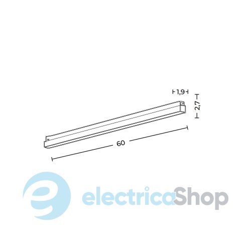 Магнитный трековый светильник AZzardo SIGMA SAGA TRACK MAGNETIC 20W CCT DALI TI AZ7180