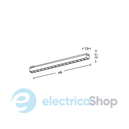 Магнитный трековый светильник AZzardo SIGMA KIRA TRACK MAGNETIC 20W CCT BLUETOOTH TI AZ7054