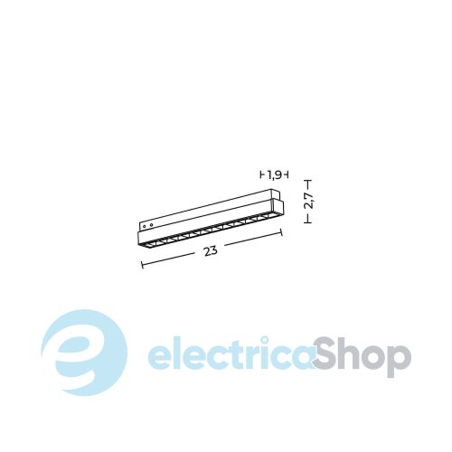 Магнитный трековый светильник AZzardo SIGMA KIRA TRACK MAGNETIC 10W CCT DALI GO AZ7181