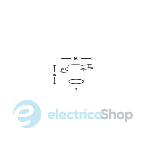 Магнітний трековий світильник AZzardo SIGMA EVIA TRACK MAGNETIC 8W CCT DALI GO AZ7185