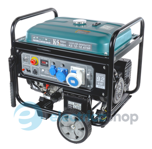 Бензиновый генератор 9,2кВт/230V Könner&Söhnen KS 12-1E ATSR, ручной/електро/авто запуск
