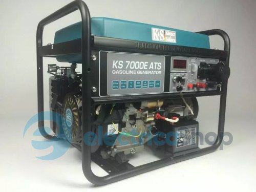 Бензиновый генератор 5,5кВт/230V Könner&Söhnen KS 7000E ATS, ручной/електро/авто запуск