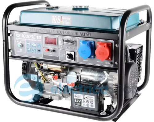 Бензиновый генератор 8кВт/230V/400V Könner&Söhnen KS 10000E 1/3, электрический.старт