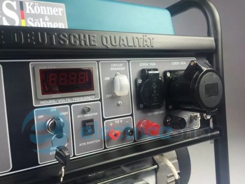 Бензиновый генератор 8кВт/230V Könner&Söhnen KS 10000E ATS, ручной/електро/авто запуск