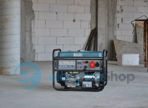 Бензиновый генератор 5,5кВт/400V Könner&Söhnen KS 7000E-3 ATS, ручной/електро/авто запуск