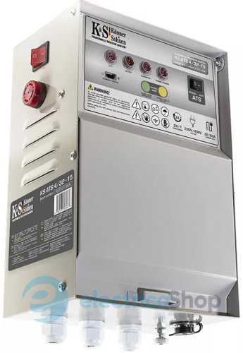 Бензиновый генератор 11,5кВт/230V (15,6кВт/400V) Könner&Söhnen KS 15-1E 1/3 ATSR, ручной/електро/авто запуск