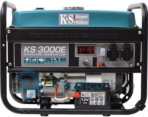 Бензиновий генератор 3кВт/230V Könner&Söhnen KS 3000E, електричний старт