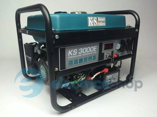 Бензиновий генератор 3кВт/230V Könner&Söhnen KS 3000E, електричний старт