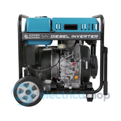 Дизельный инверторный генератор 5,5кВт/230V Könner&Söhnen KS 6100iDЕ ATSR, ручной/електро/авто запуск