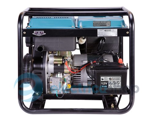 Дизельный генератор 5,5кВт/230V. Könner&Söhnen KS 6102HDE (EURO II)