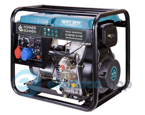 Дизельный генератор 5,5кВт/230V (6,5кВт/400V) Könner&Söhnen KS 8102HDE-1/3 ATSR (EURO II), ручной/електро/авто запуск