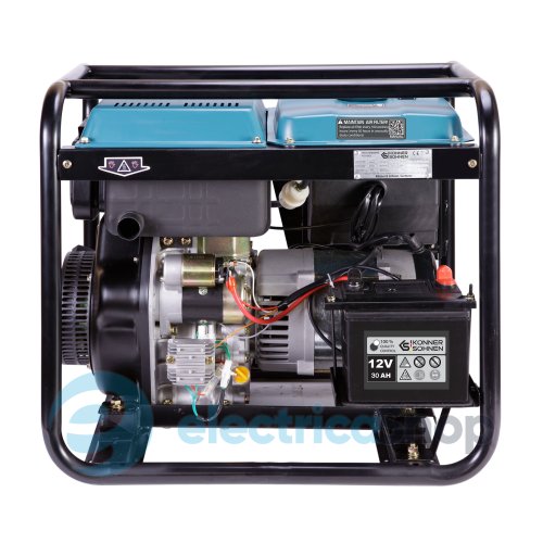 Дизельный генератор 6,5кВт/230V (7,5кВт/400V) Könner&Söhnen KS 9100HDE-1/3 ATSR (EURO V), ручной/електро/авто запуск