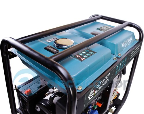 Дизельный генератор 6,5кВт/230V (7,5кВт/400V) Könner&Söhnen KS 9102HDE-1/3 ATSR (EURO II), ручной/електро/авто запуск