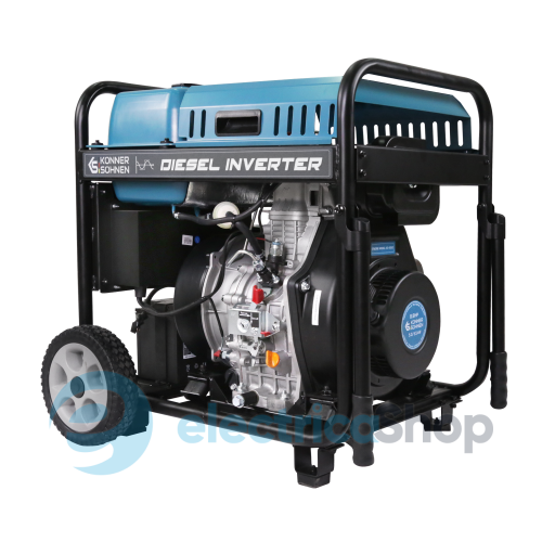 Дизельный инверторный генератор 5,5кВт/230V Könner&Söhnen KS 6100iDЕ ATSR, ручной/електро/авто запуск