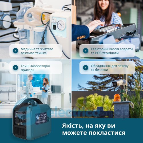 Інверторний генератор 2кВт/230V Könner&Söhnen KS 1900i S