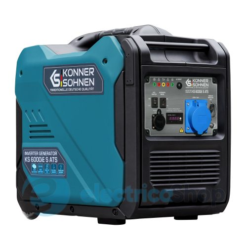 Інверторний генератор 5,5кВт/230V Könner&Söhnen KS 6000iE S ATS, ручний/електро/авто запуск