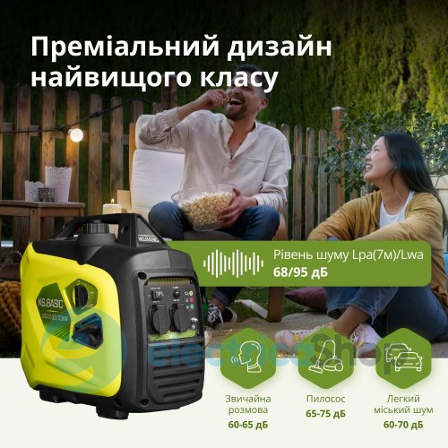 Інверторний бензиновий генератор 3,3кВт/230V Könner&Söhnen KSB 33i S