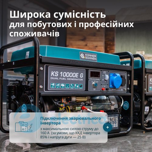 Генератор газобензиновый 8кВт/230V Könner&Söhnen KS 10000E G