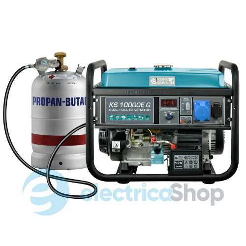 Генератор газобензиновый 8кВт/230V Könner&Söhnen KS 10000E G